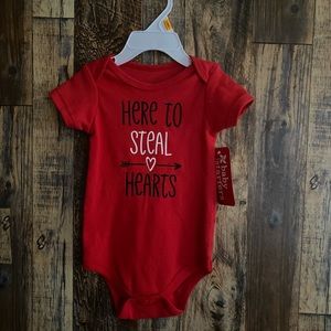 NEW Rashti & Rashti Baby's Onesies Red "Born To Break Hearts "